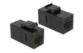 Delock Keystone Modul Cat.6, UTP, schwarz extern: RJ45 Buchse, Intern RJ-45 Buchse