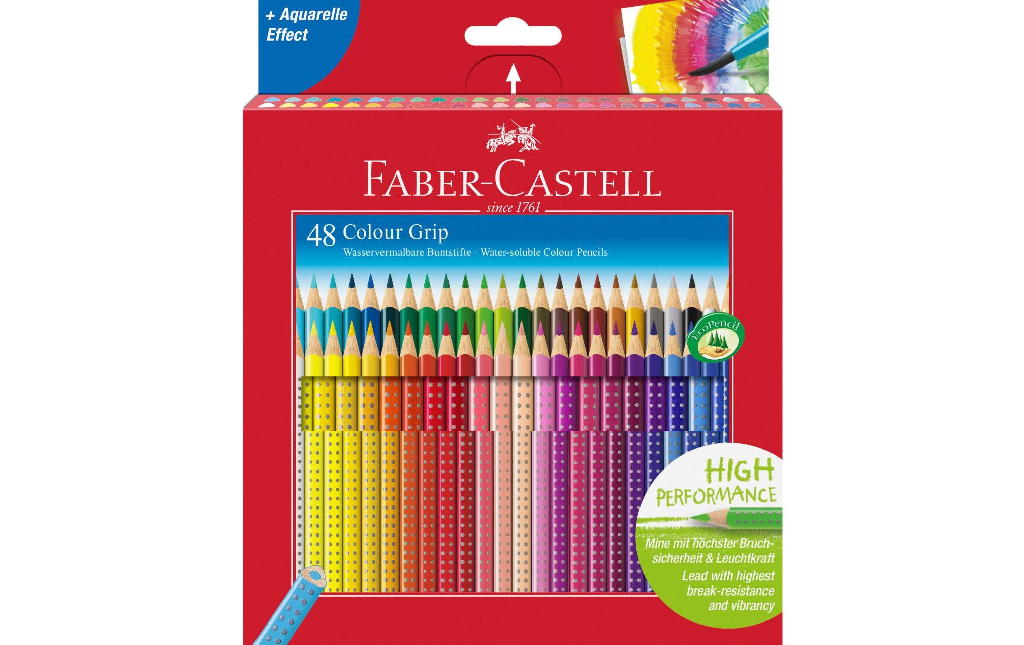 Faber-Castell Farbstift Colour Grip 49er Kartonetui