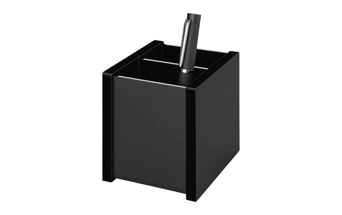 WEDO Stifte-Köcher Black Office aus Acryl, 2 Fächer