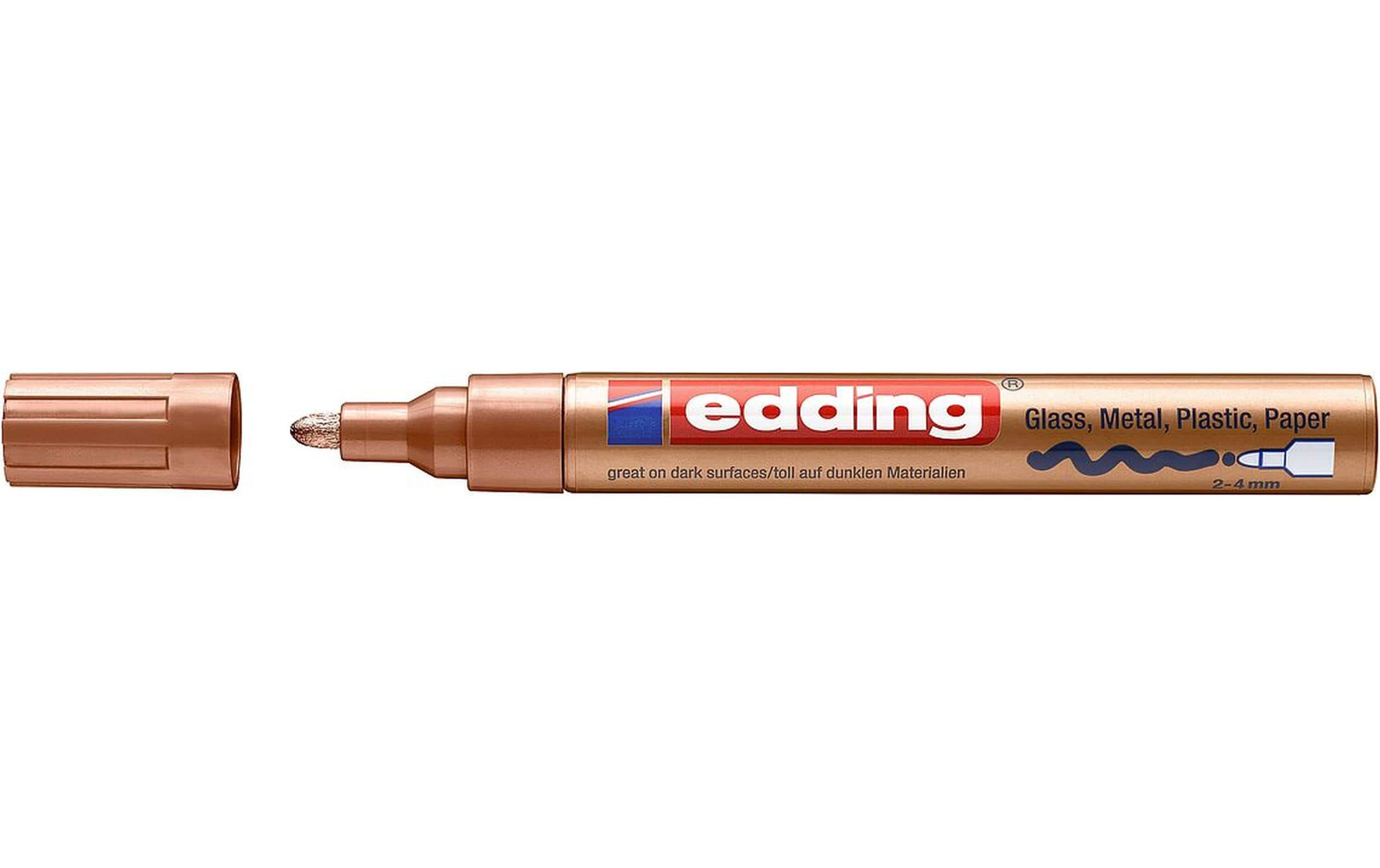 Edding Lackmarker 750 kupfer Inhalt: 1 Stk., mit Rundspitze,