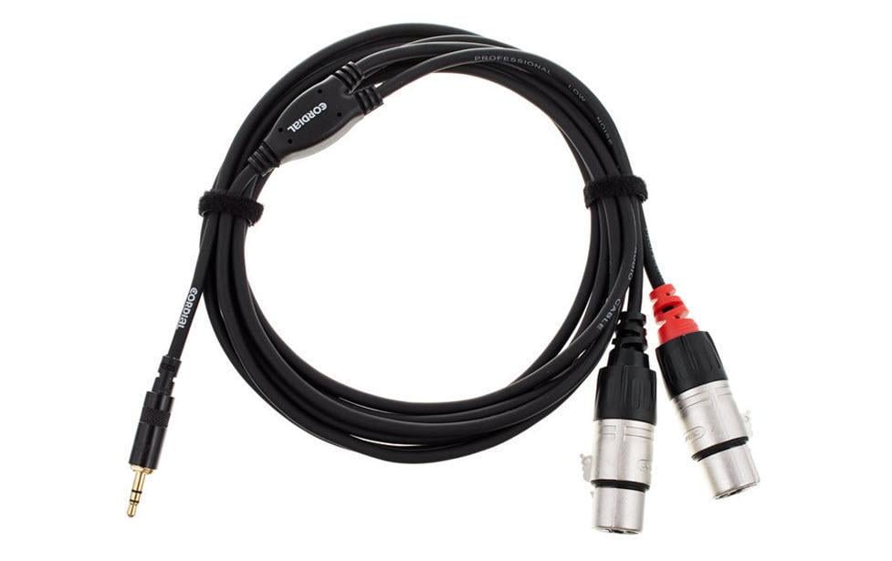 Cordial CFY 3 WFF 3.5mm Stereo Klinke - 2x XLRf, 3m
