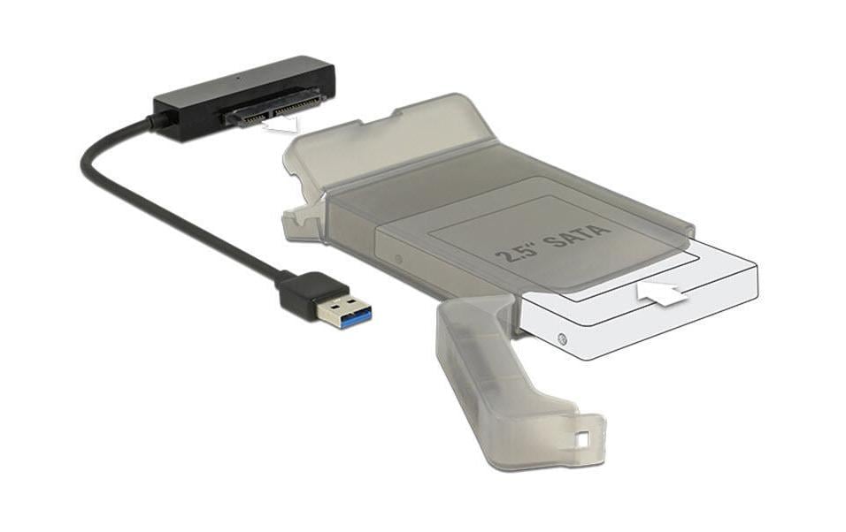 Delock 62742 Konverter USB 3.0 zu SATA Mit Schützhülle 2.5"