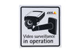 AXIS Aufkleber Überwachung 10 Stück Sticker