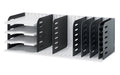 Styrorac Grundversion 8 TW, 3 Tablare hellgrau,schwarz