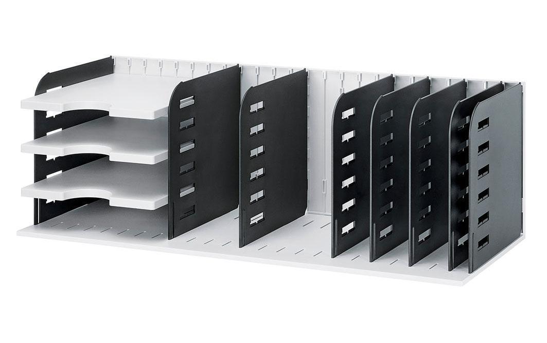 Styrorac Grundversion 8 TW, 3 Tablare hellgrau,schwarz