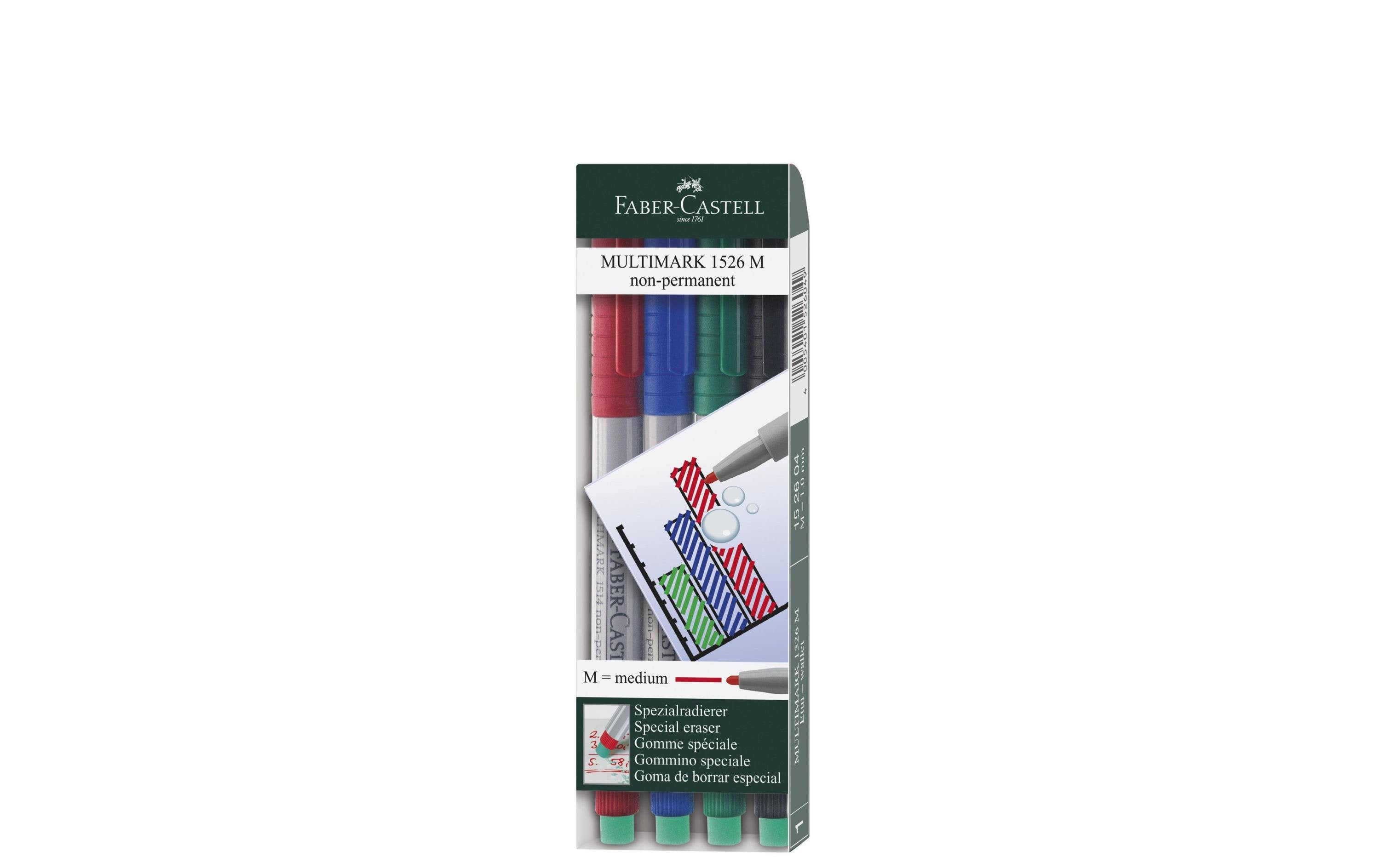Faber-Castell Multimark nonpermanent 4er Etui