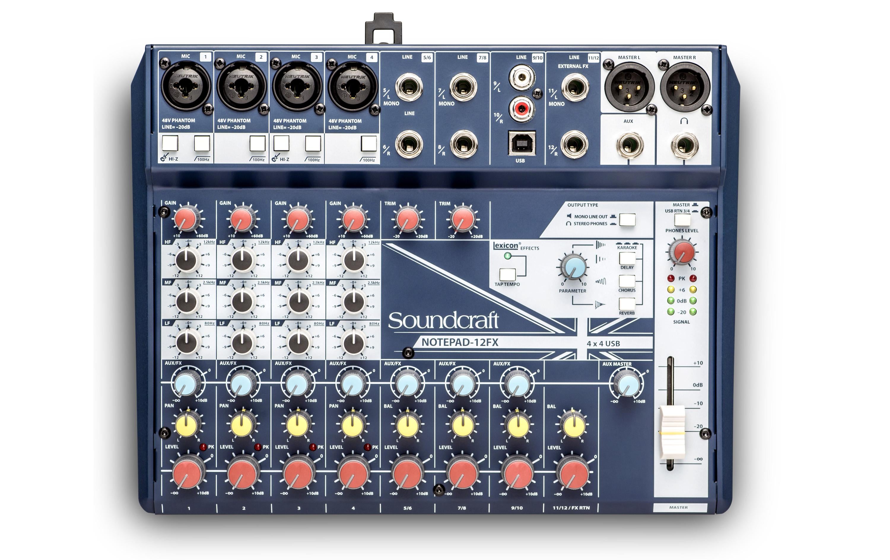 Soundcraft Notepad-12FX 12-Kanal Mischpult mit USB und FX