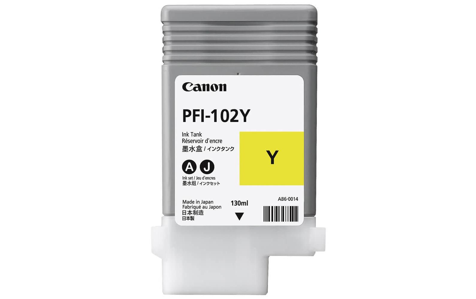 Tinte Canon PFI-102Y yellow Inhalt: 130ml