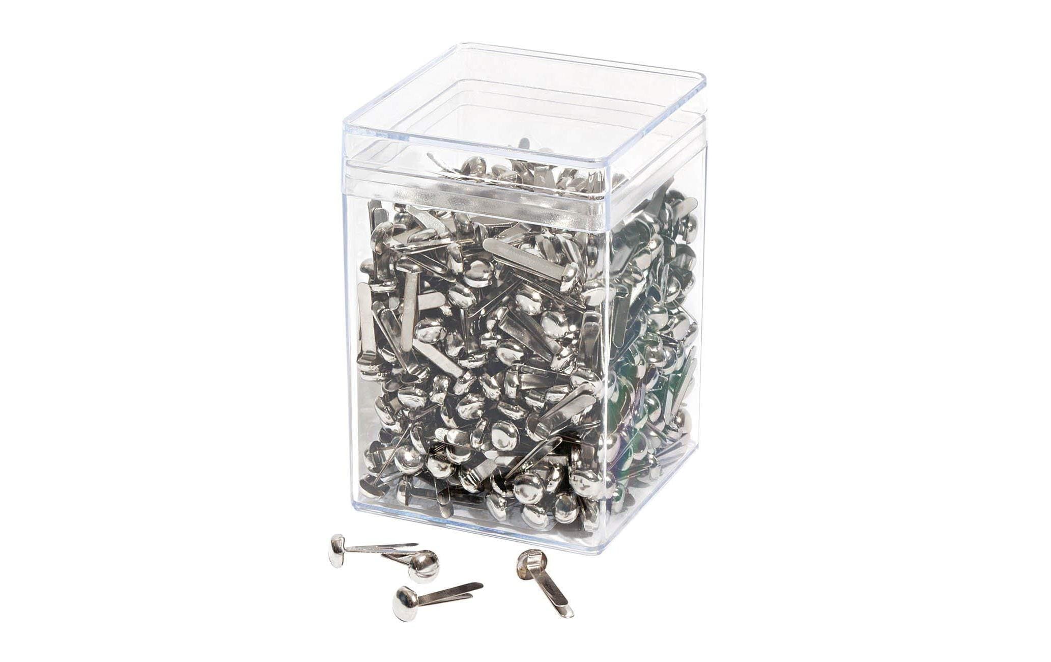 WEDO Rundkopfklammer vernickelt 500 Stk.