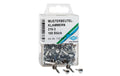 WEDO Rundkopfklammer vernickelt 100 Stk.