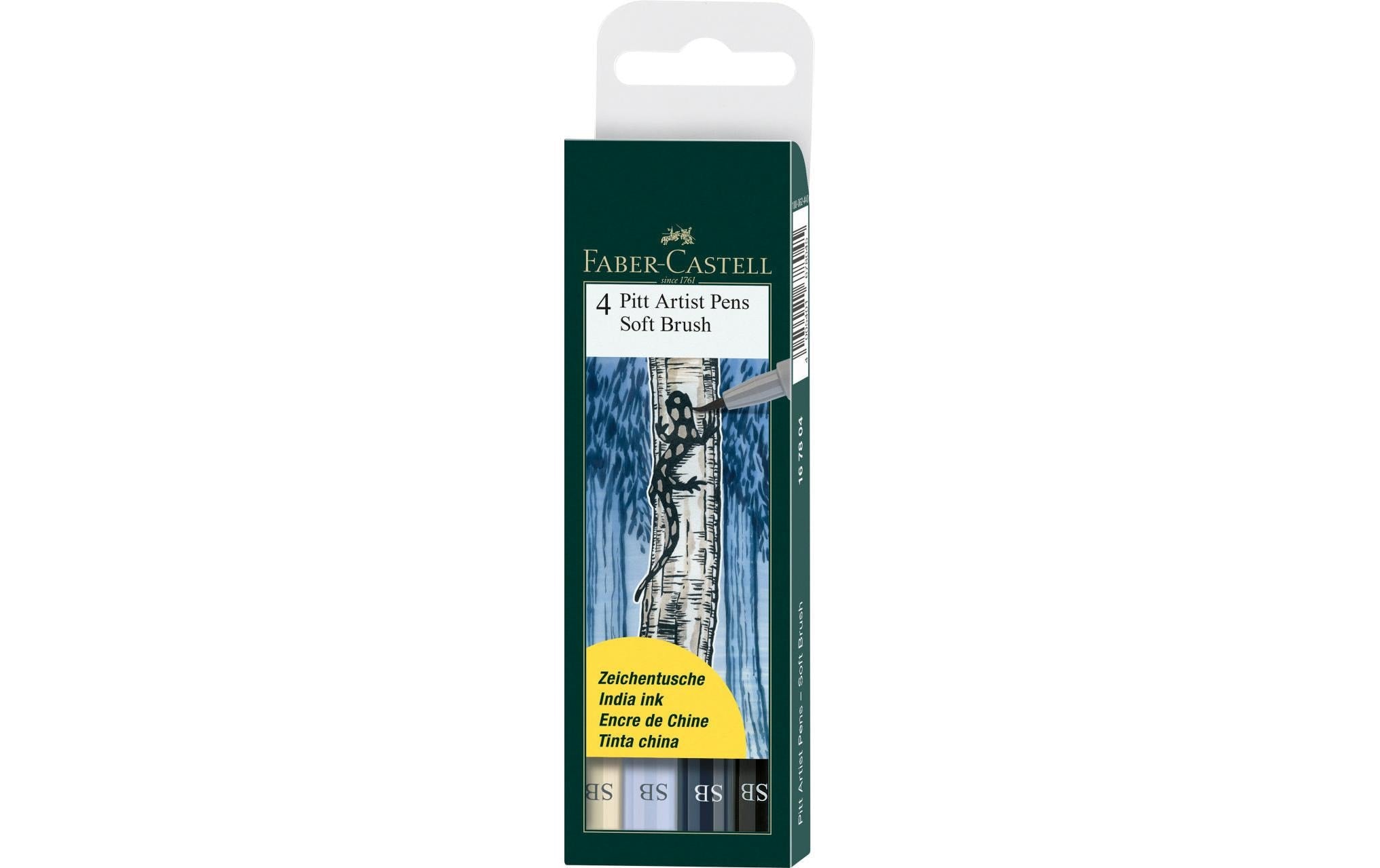 Faber-Castell Pitt Artist Pen Soft Brush 4er Etui