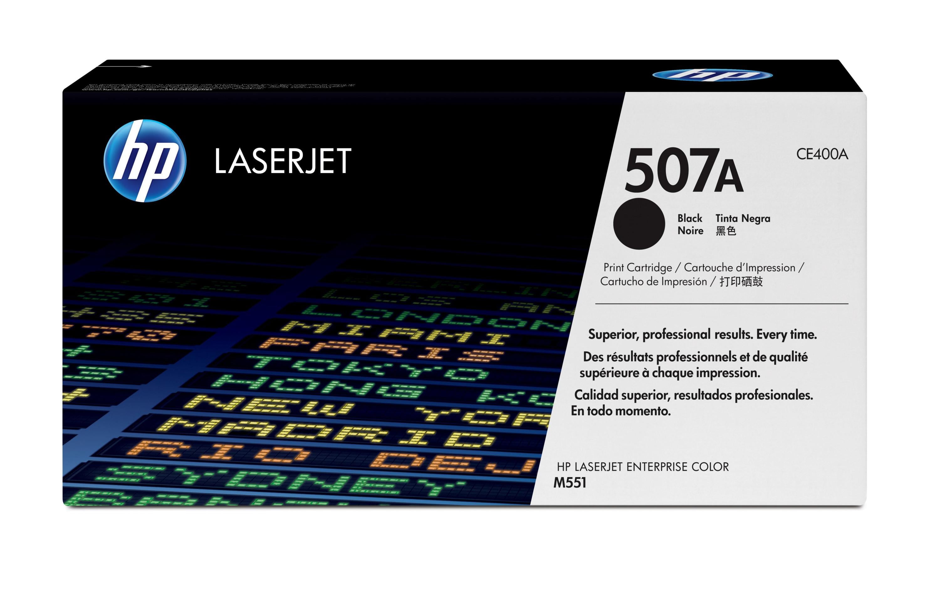 HP Toner 507A - Black (CE400A) Seitenkapazität ~ 5'500 Seiten