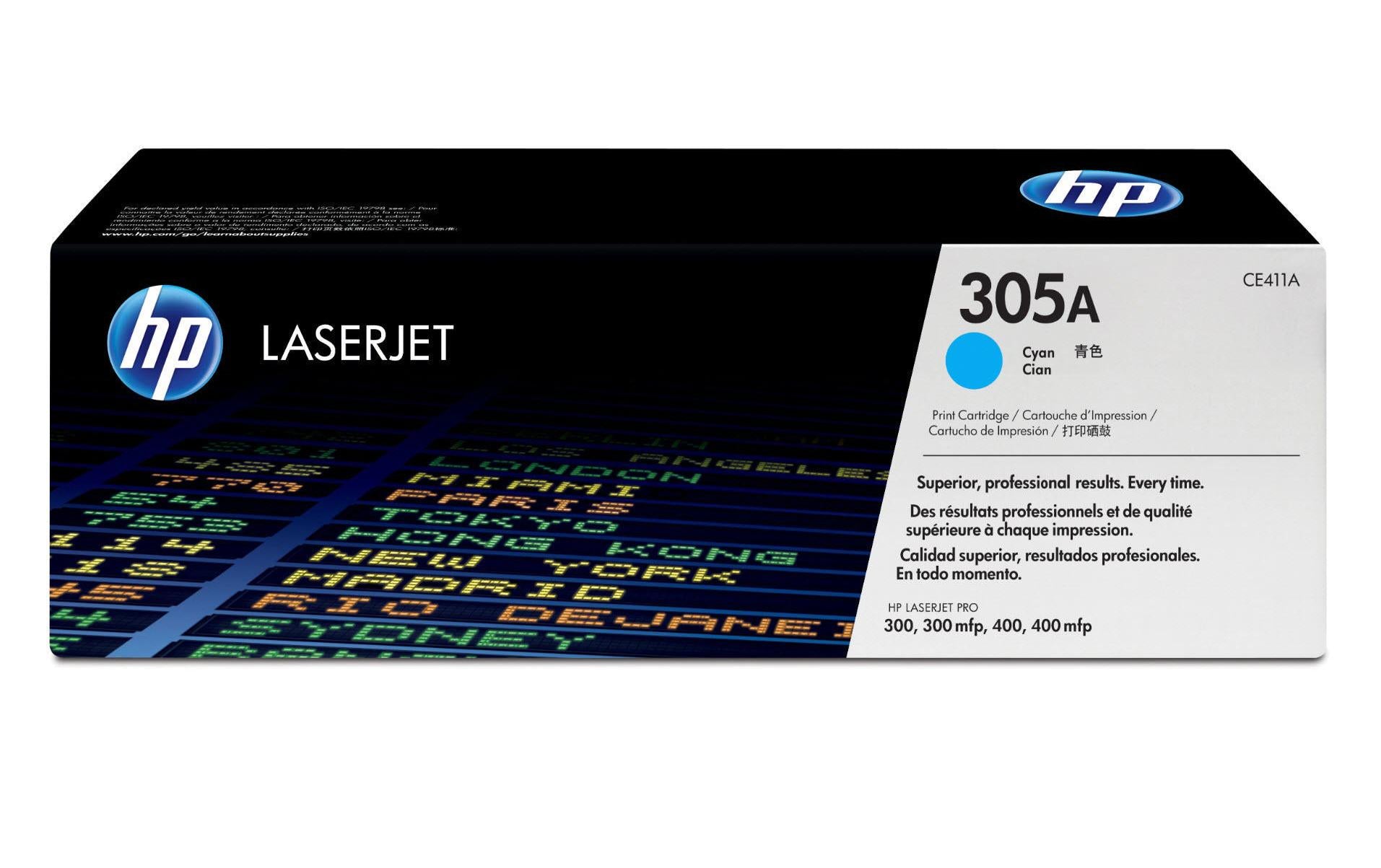 HP Toner 305A - Cyan (CE411A) Seitenkapazität ~ 2'600 Seiten