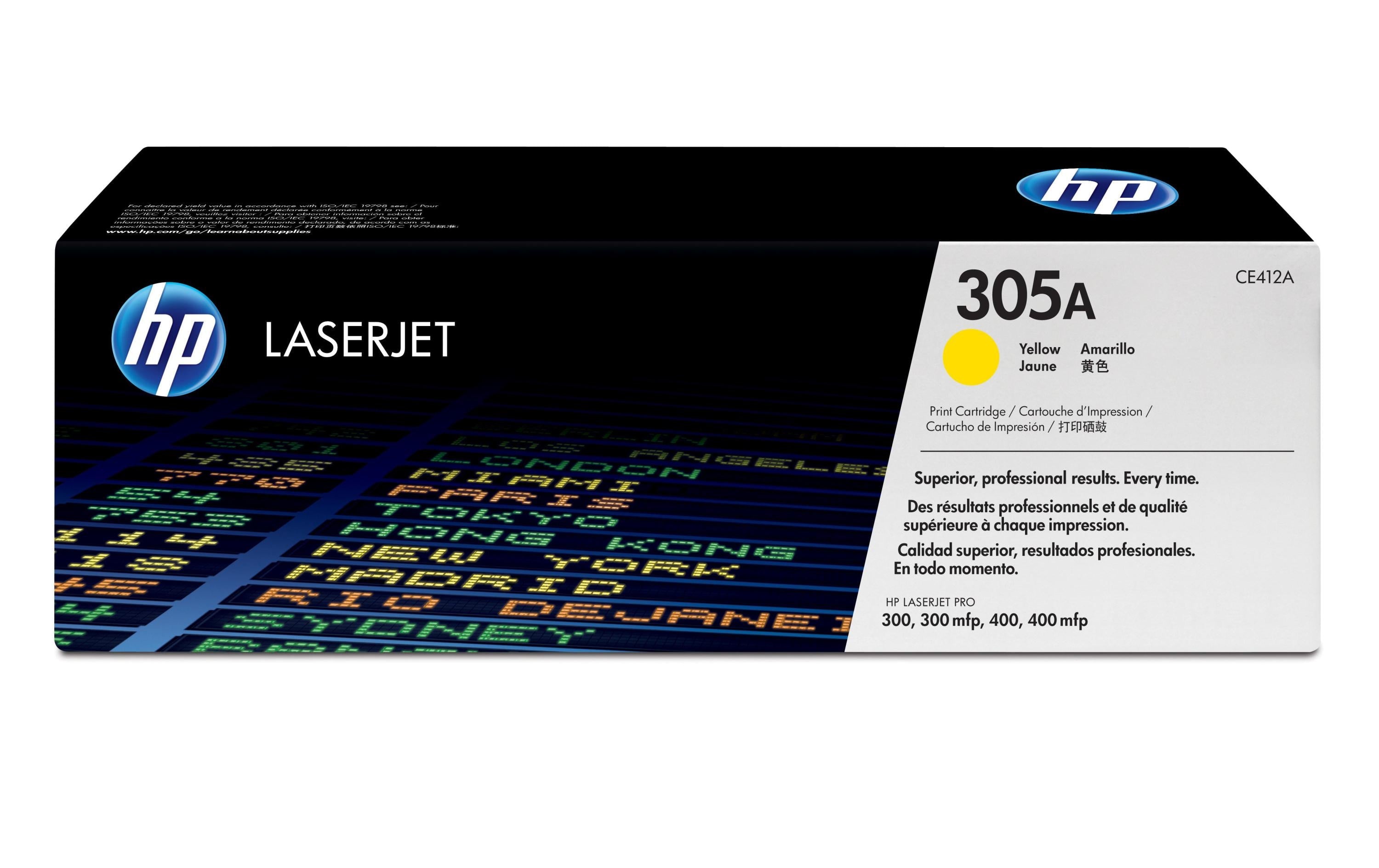 HP Toner 305A - Yellow (CE412A) Seitenkapazität ~ 2'600 Seiten