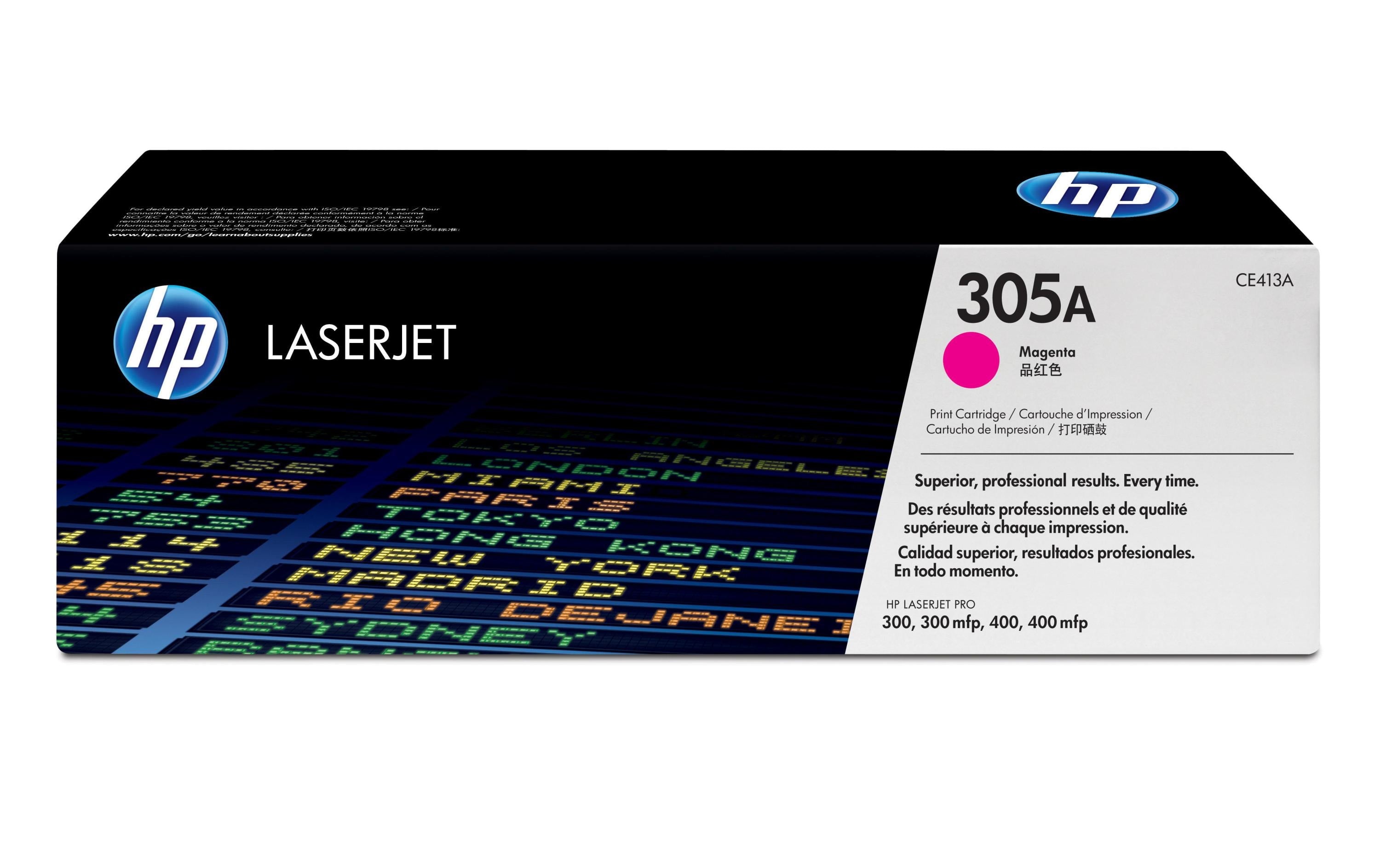 HP Toner 305A- Magenta (CE413A) Seitenkapazität ~ 2'600 Seiten