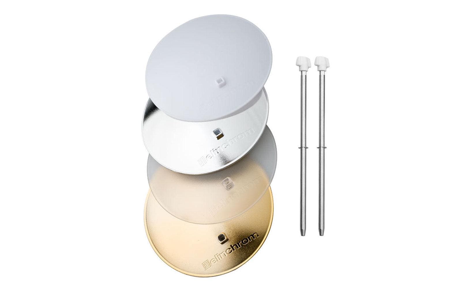Elinchrom Deflektor Set 14cm gold, silbern, transluzent, frost