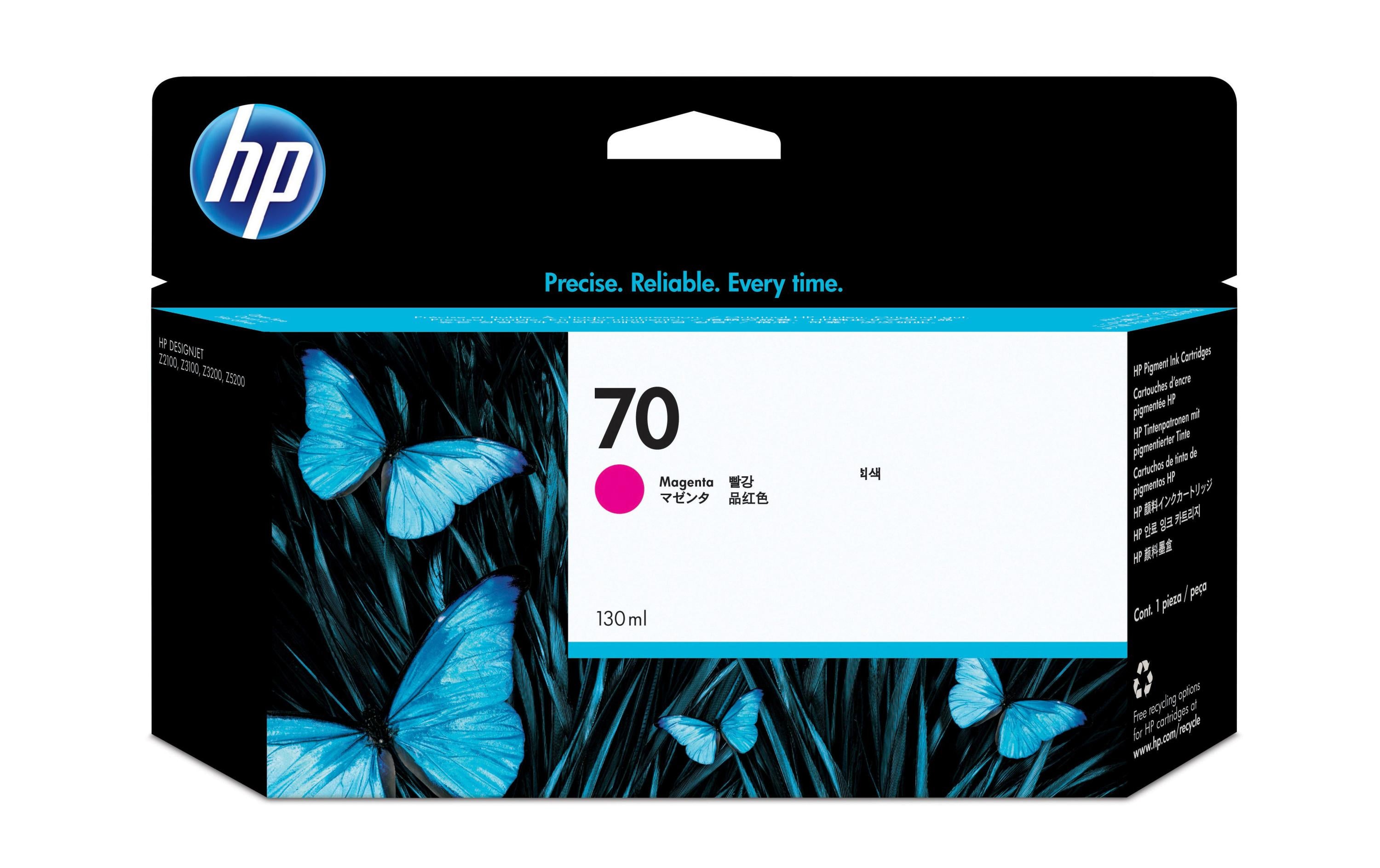 HP Tinte Nr. 70 - Magenta (C9453A) Tintenvolumen 130 ml