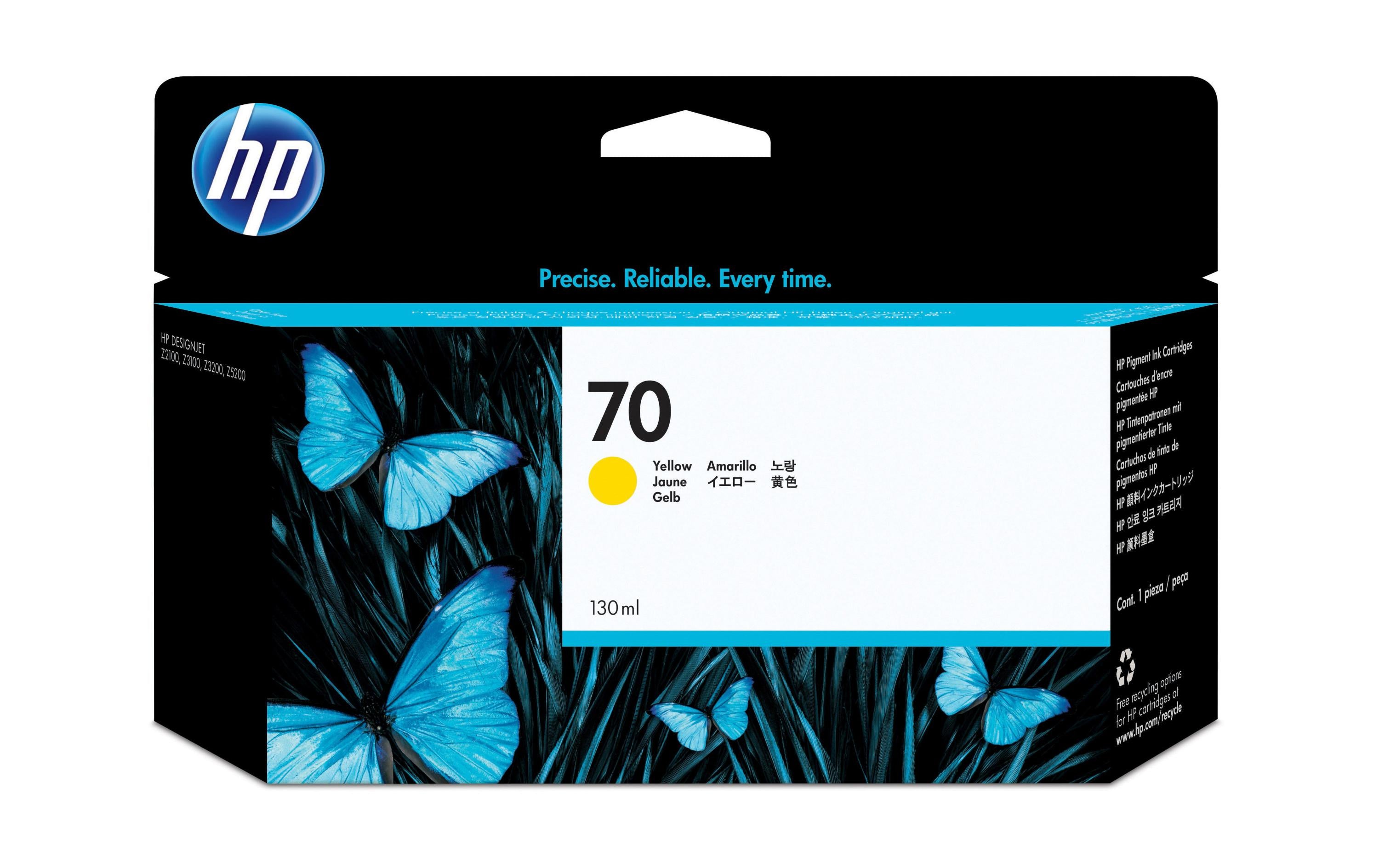 HP Tinte Nr. 70 - Yellow (C9454A) Tintenvolumen 130 ml