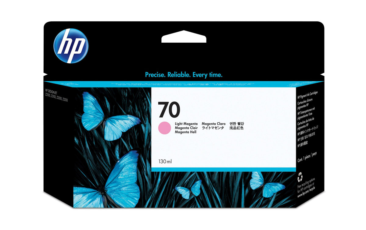 HP, Tinte Nr. 70 (C9455A) Light Magenta Tintenvolumen 130 ml
