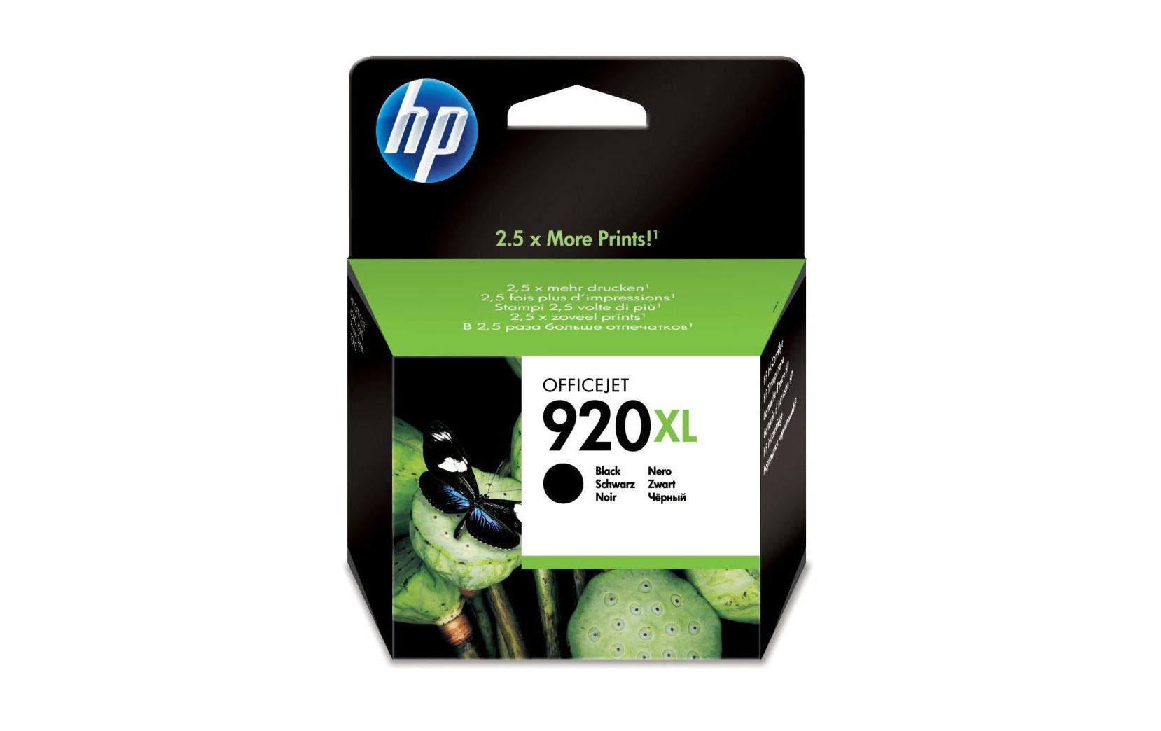 HP Tinte Nr. 920XL - Black (CD975AE) 49ml, Seitenkapazität ~ 1'200 Seiten