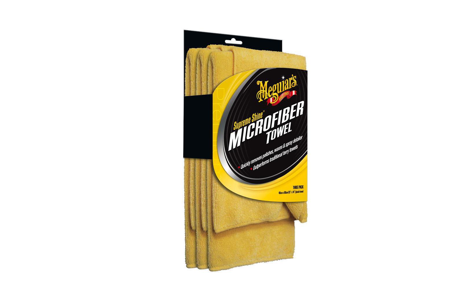 Meguiar`s Hochglanz Mikrofasertücher Pflegezubehör, 3er Pack