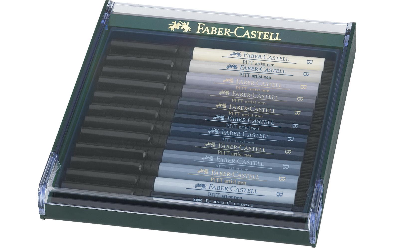 Faber-Castell Pitt Artist Pen 12er Set Grautöne