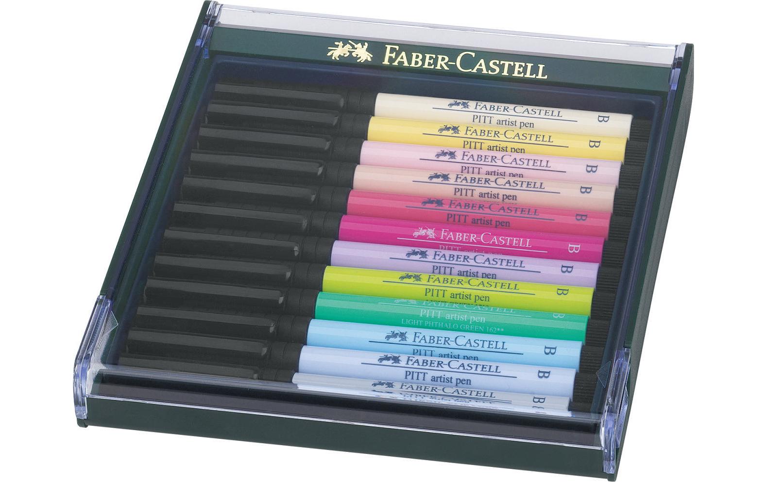 Faber-Castell Pitt Artist Pen 12er Set Pastellfarben