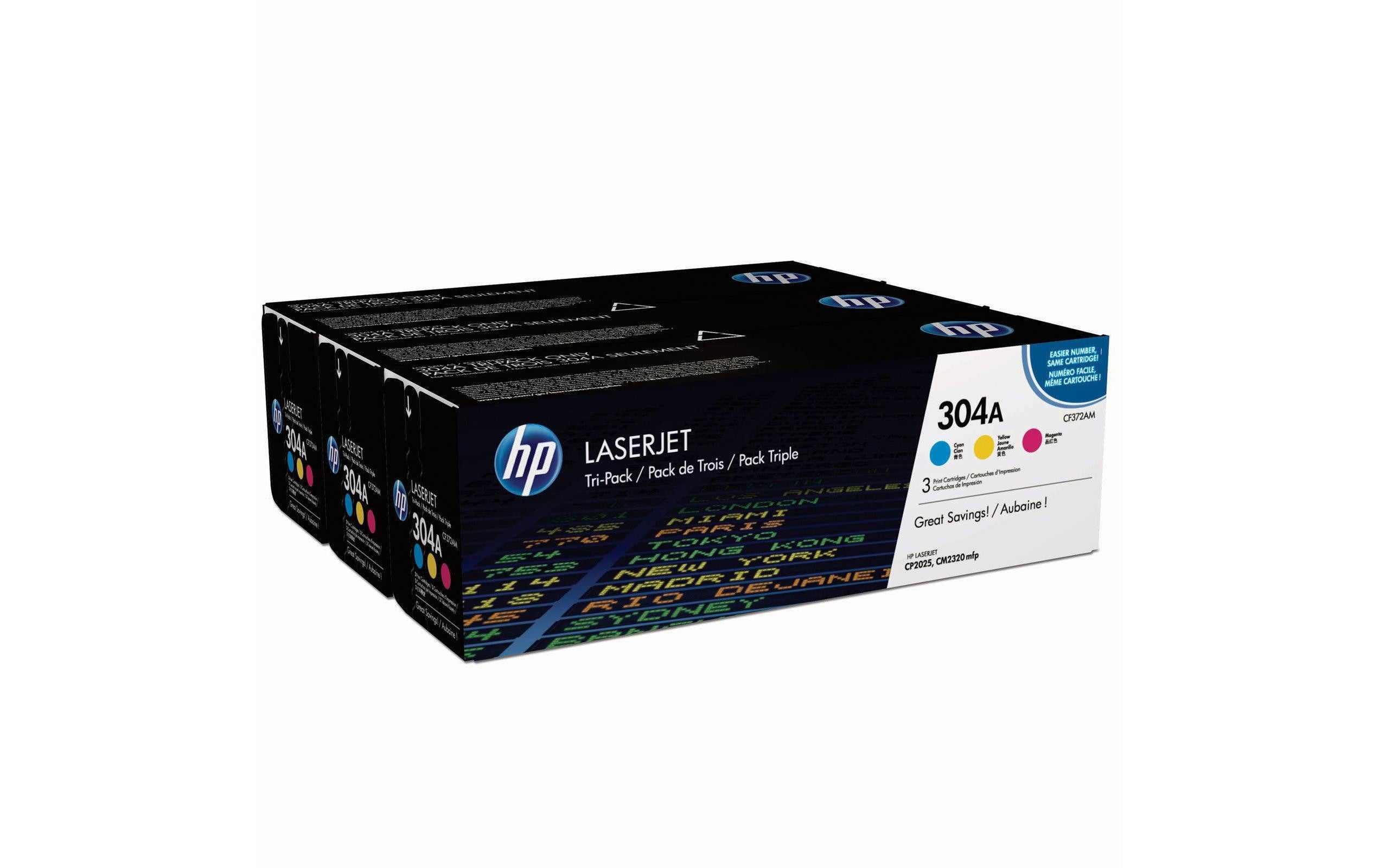 HP Toner 304A - 3er-Pack (CF372AM) Seitenkapazität ~ 2'800 Seiten