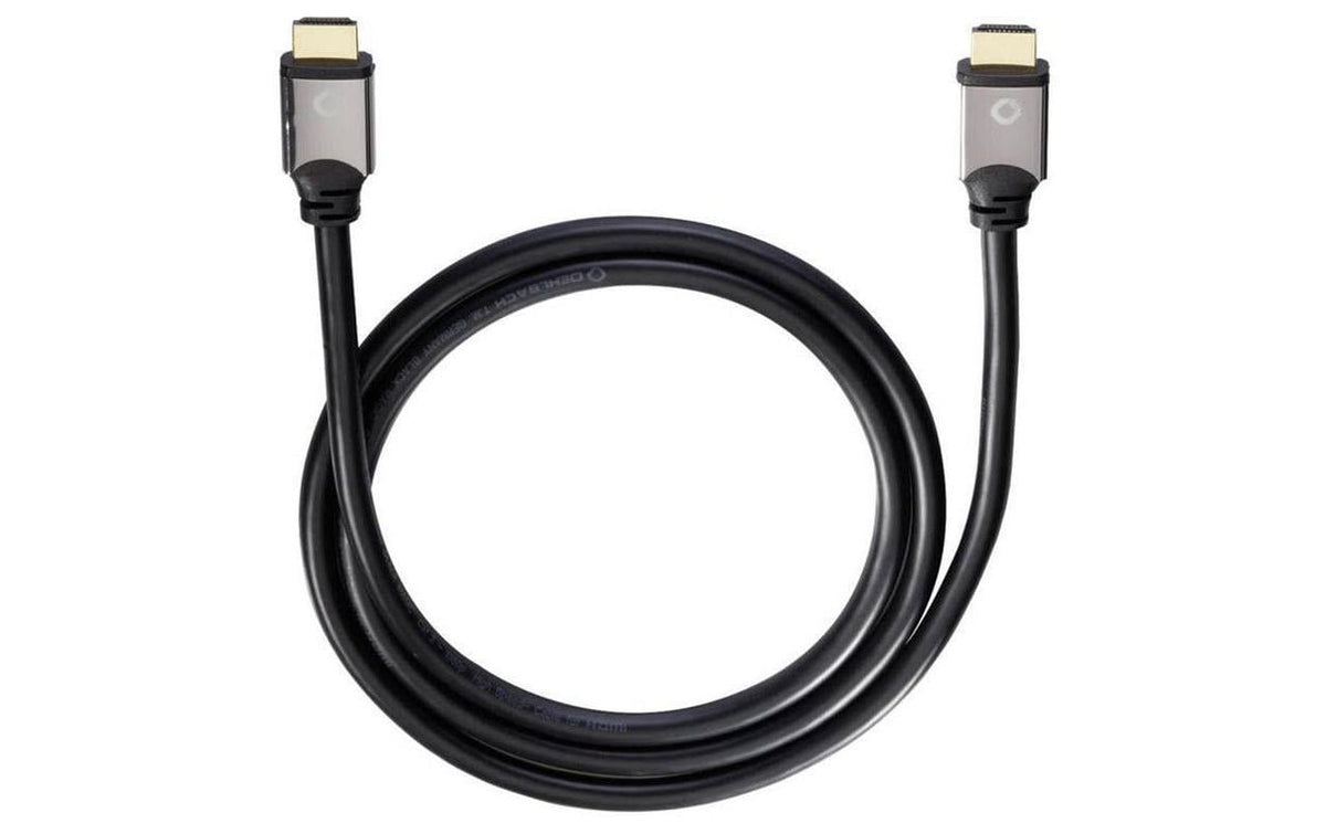 Oehlbach HDMI Kabel, Black Magic 10m High Speed mit Ethernet, vergoldet
