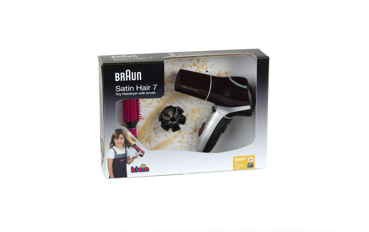 Klein-Toys Braun Haartrockner + Bürste Alter: 3+