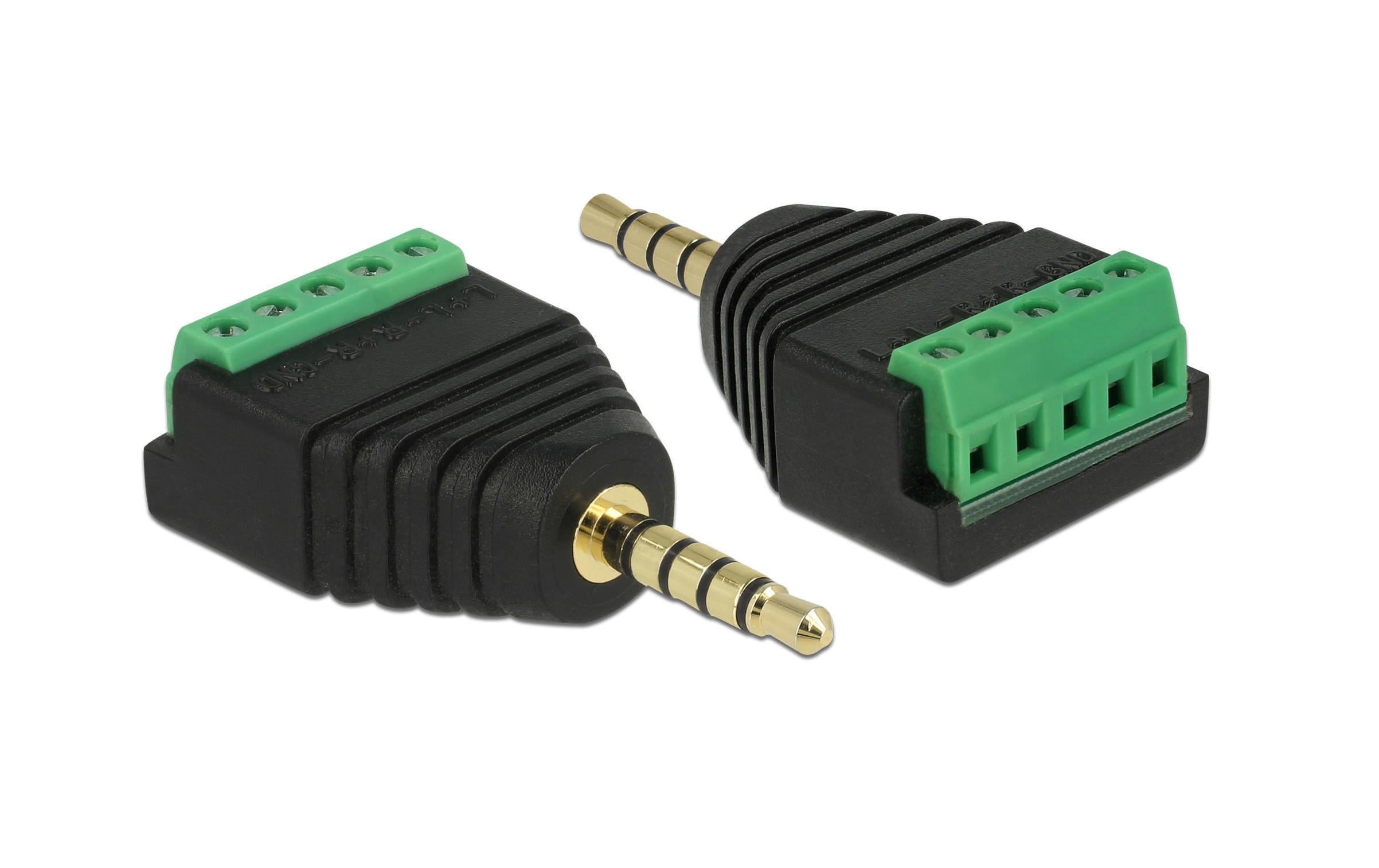 Delock Terminalblock 3.5mm Klinke Stecker 5 Pin Terminalblock