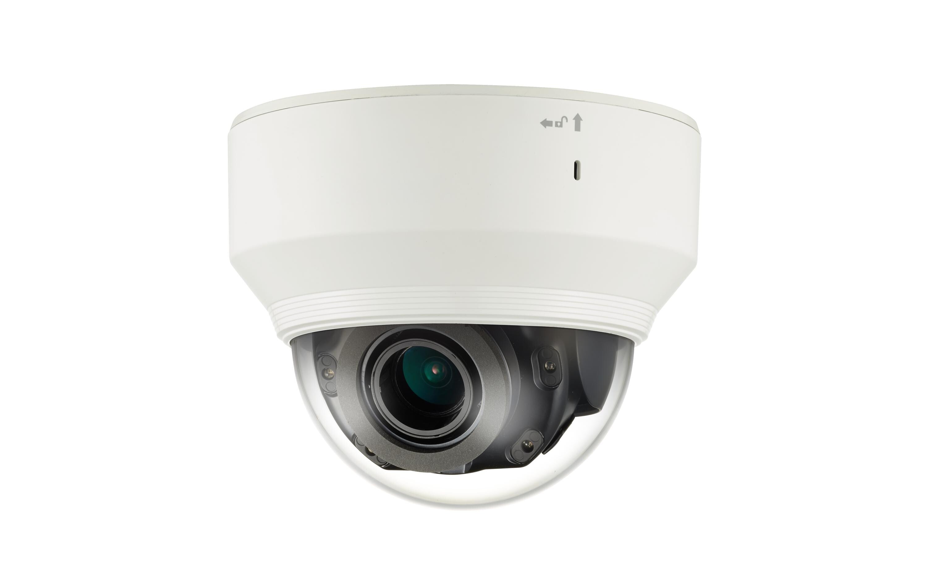 Hanwha Netzwerkkamera PND-9080R Indoor, Dome, 12MP, IR, IK08, Audio