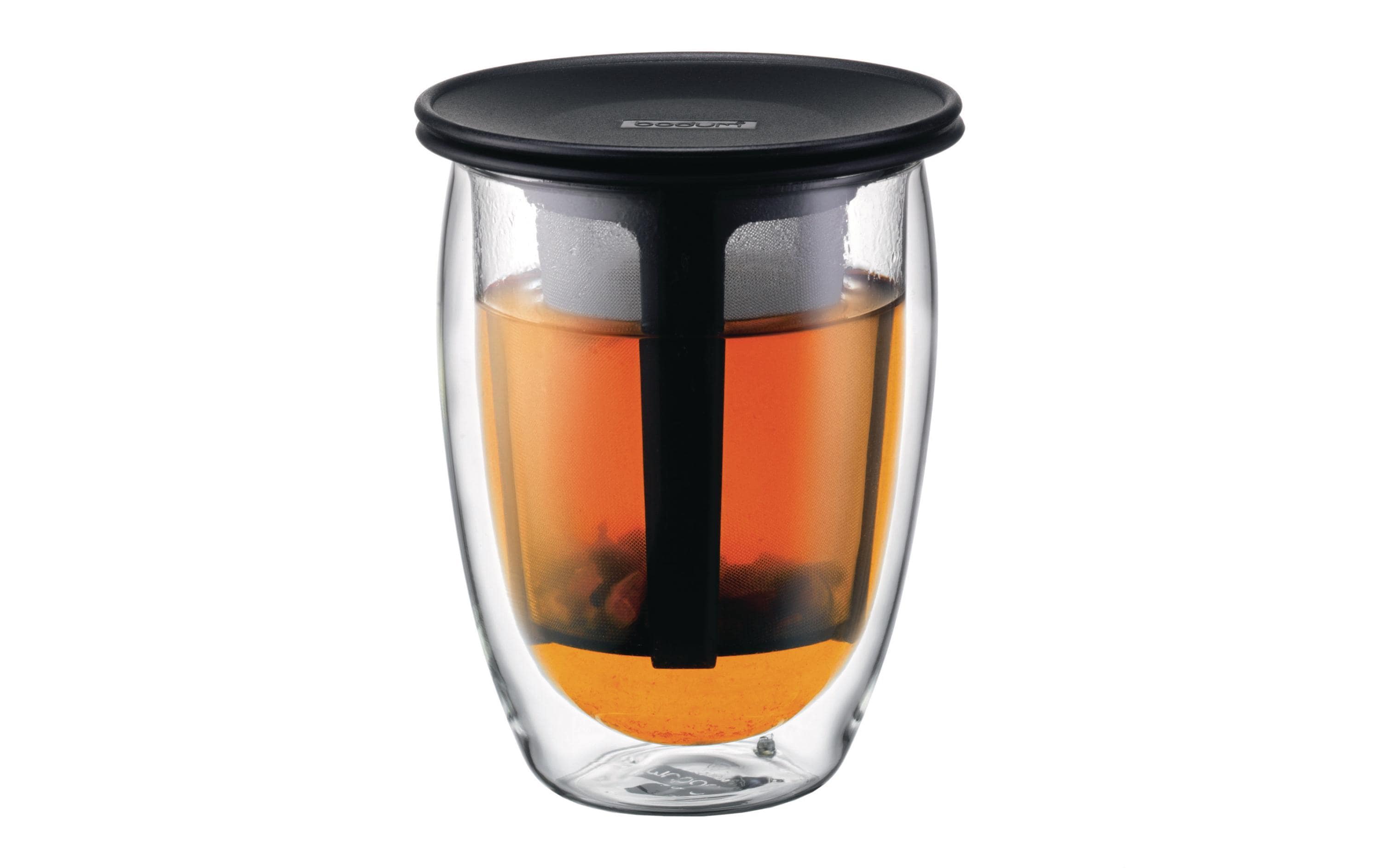 Bodum TEA FOR ONE Teeglas schwarz Fassungsvermögen 0.35 Liter