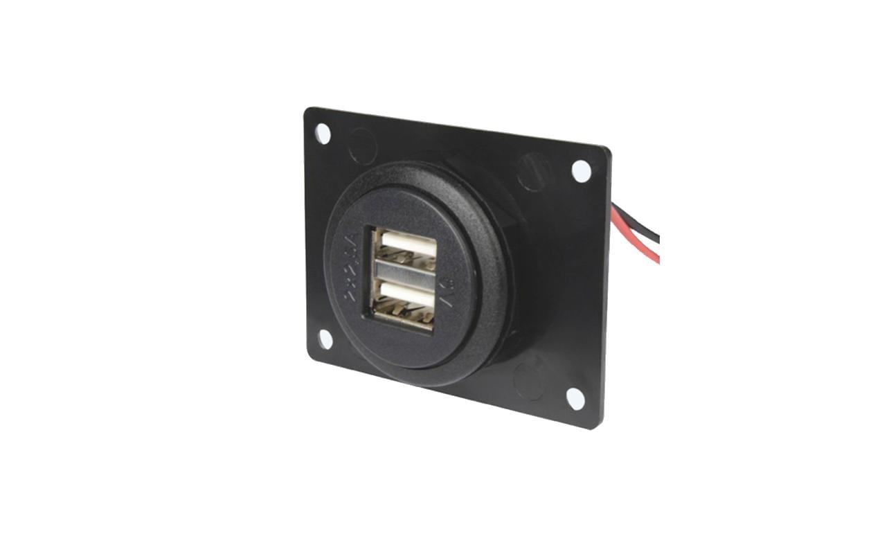 Doppel-Steckdose USB 24/12V, 5A