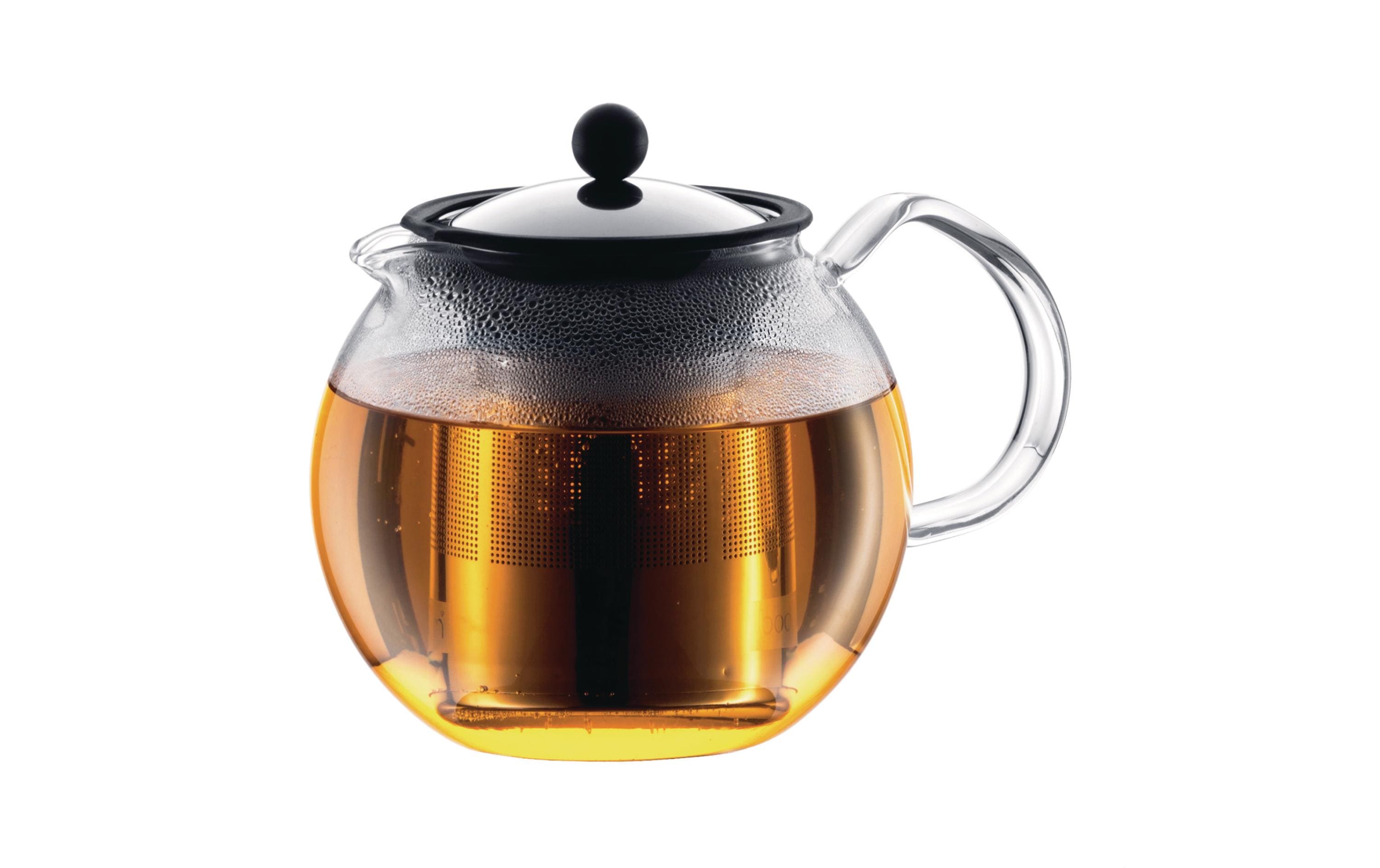 Bodum Assam Teebereiter mit Edelstahlfilter glänzend, Fassungsvermögen 1.5 Liter