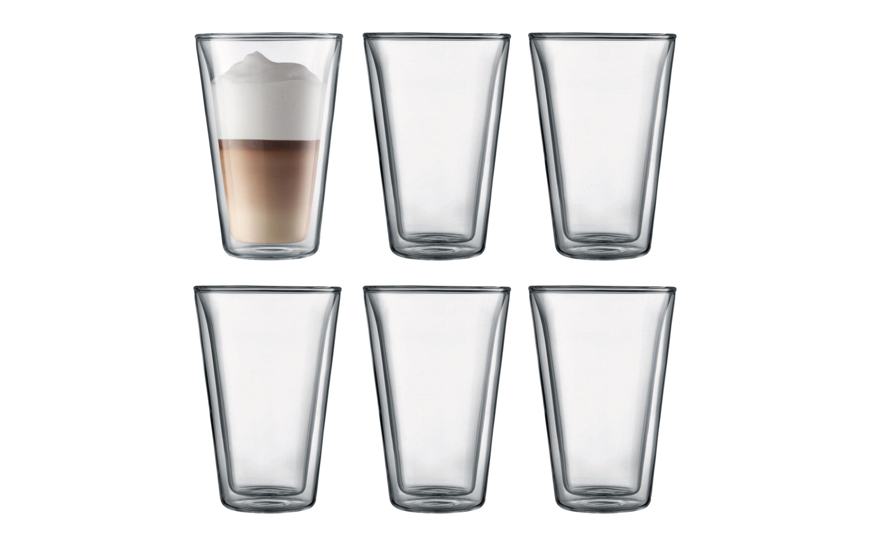 Bodum CANTEEN Glas 0.4 Liter Set 6 Stück, doppelwandig