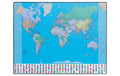 Hansa Schreibunterlage PP GeoPad 65x50cm Welt D