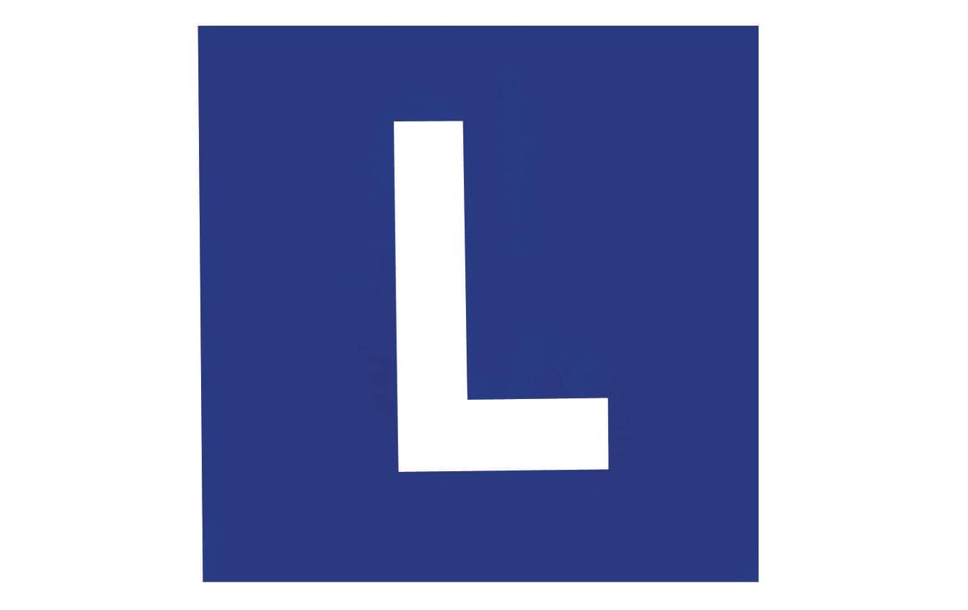 L-Schild Auto magnetisch