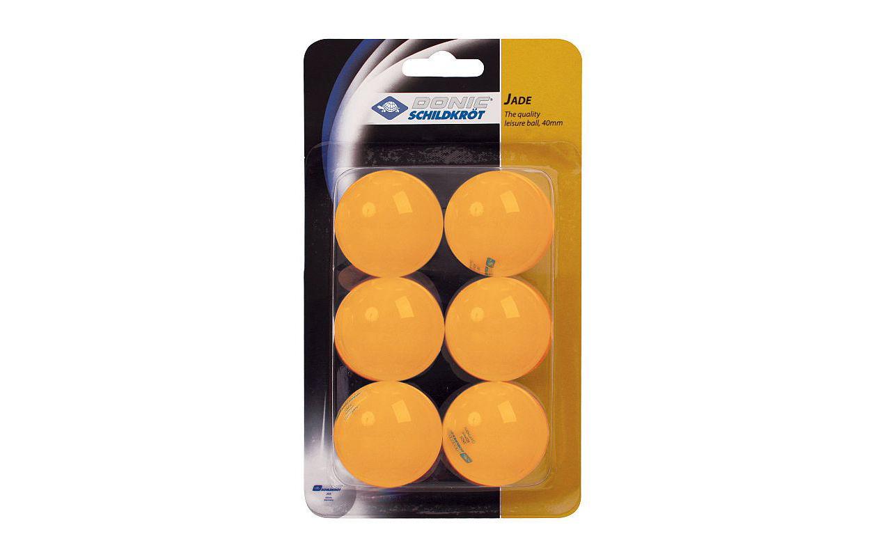 DONIC Schildkröt Jade Poly 40+ Freizeitball , orange, 6 Stk.