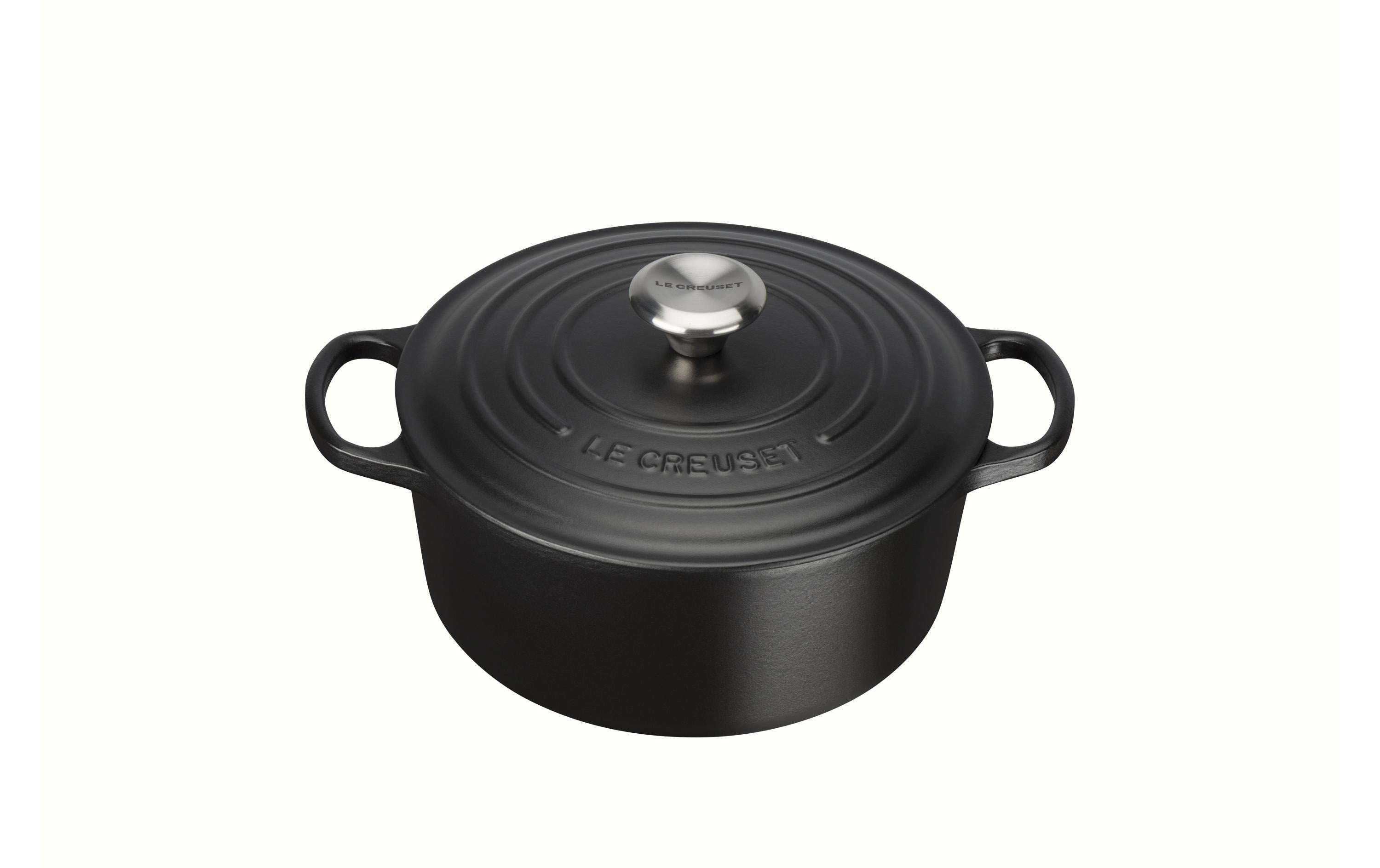 LE CREUSET Bräter rund SIGNATURE 24cm Durchmesser 24cm, schwarz