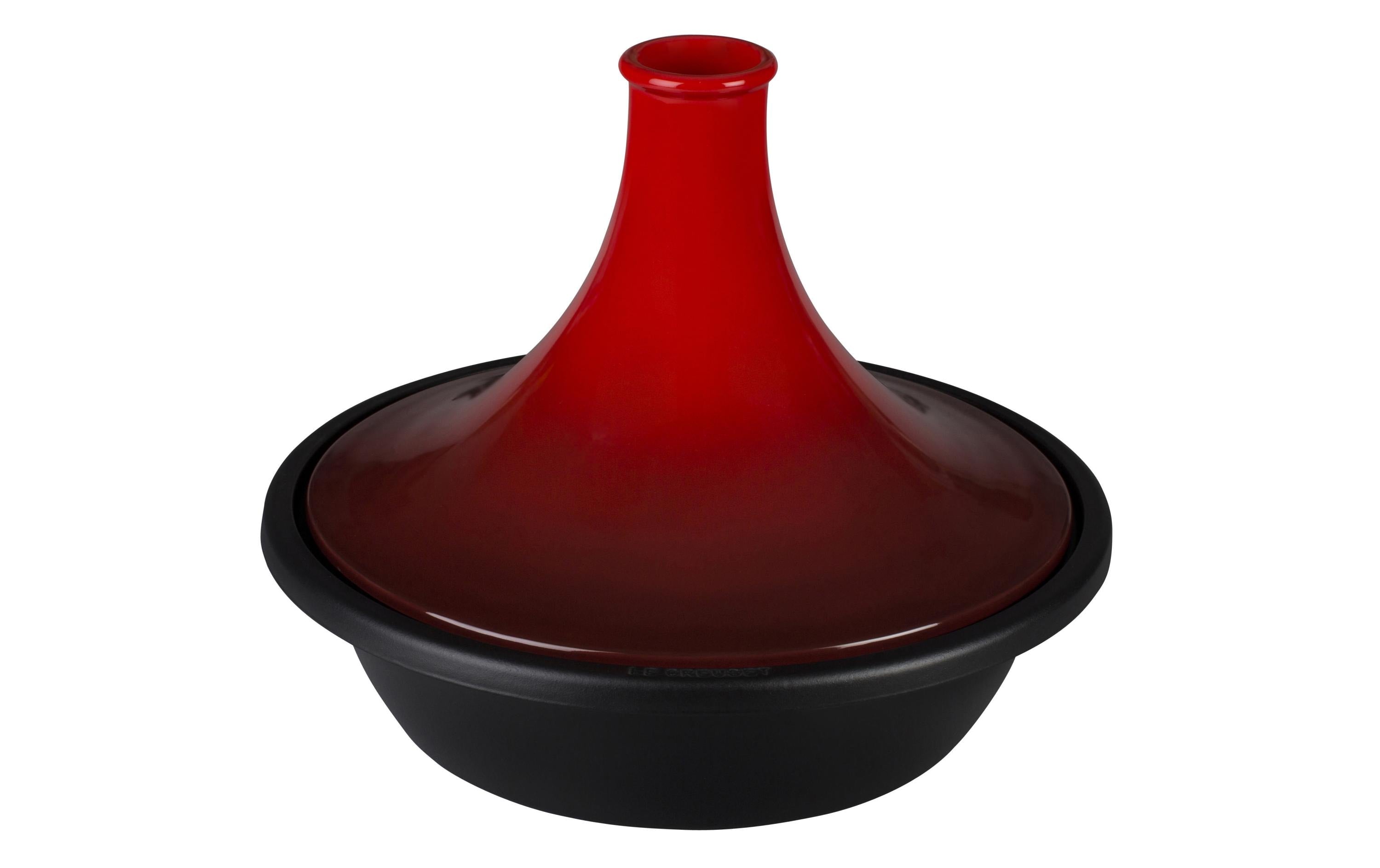 LE CREUSET Schmortopf TAGINE 31 CM Gusseisen, kirschrot