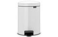 Brabantia NewIcon Treteimer 5 Liter White, Inhalt 5 Liter