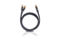 Oehlbach Subwoofer Kabel BOOOM 3.0m 1x Cinch männlich/ 2x Cinch männlich, black