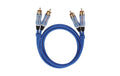 Oehlbach Audio Kabel BEAT! 1.0m 2x Cinch männlich / 2x Cinch männlich, blau