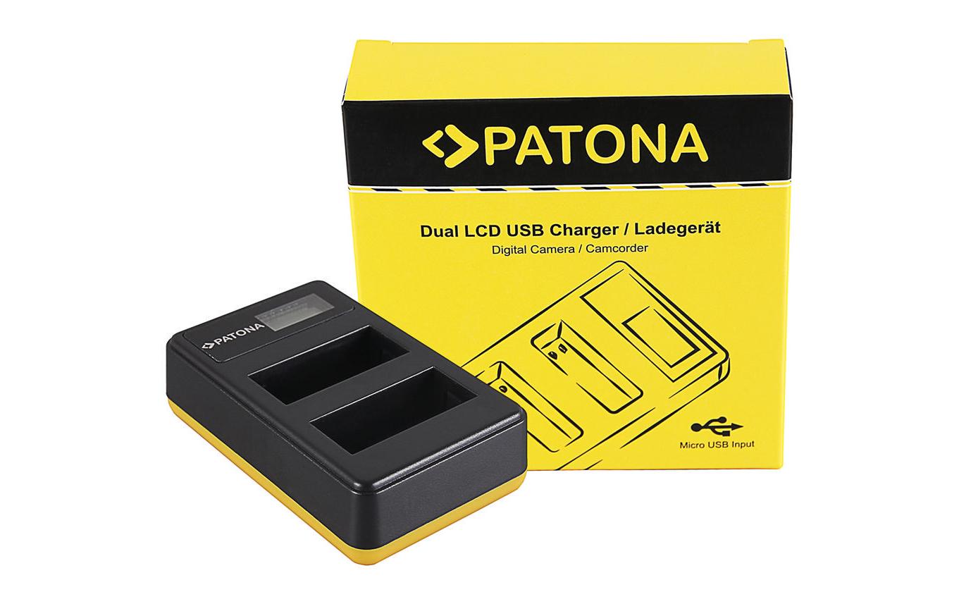 PATONA Dual LCD USB Ladegerät Canon LP-E8 für Canon 550D, 600D, 650D, 700D