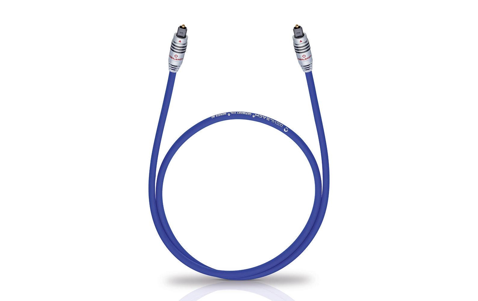 Oehlbach Toslink Kabel Optical Fiber 1.0m Toslinkstecker / Toslinkstecker, 125Mbps,