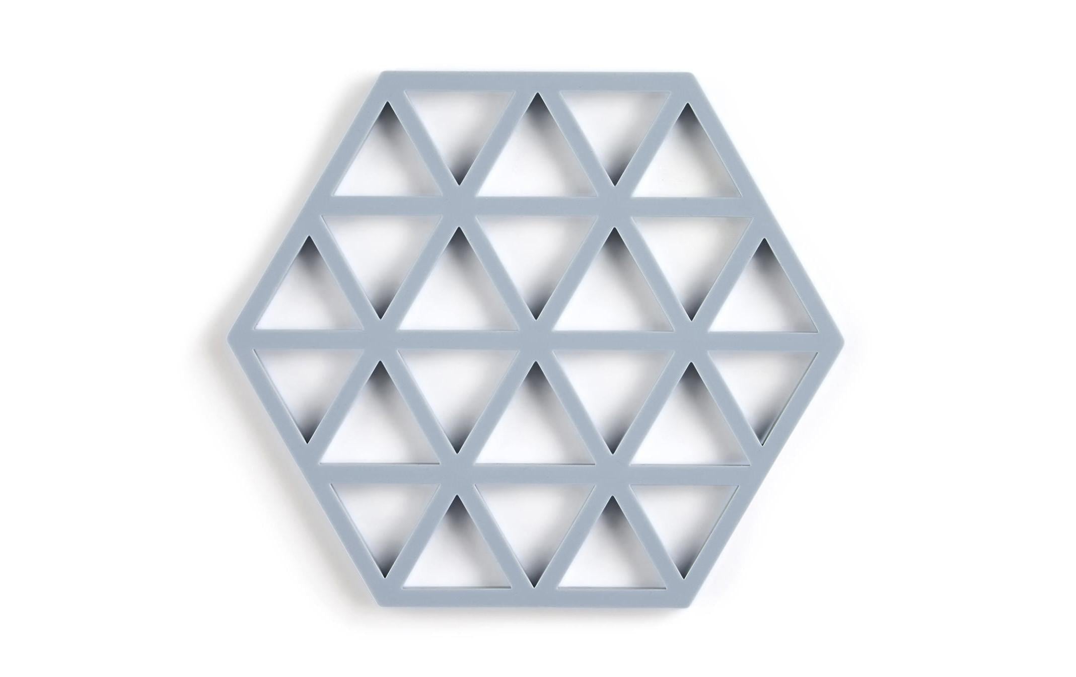 Zone Topfuntersetzer Triangle Hellblau Grösse 16x14x0.9cm, Silikon