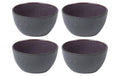 Bitz Schale 14cm schwarz/violett 4 Stk., 14cm Durchmesser, Stoneware