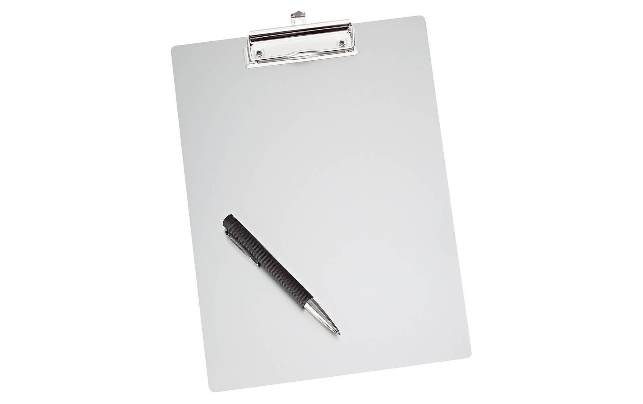 WEDO ALU Clip Board A4 Grösse 31.6 cm x 22.7 cm x 1.1 cm
