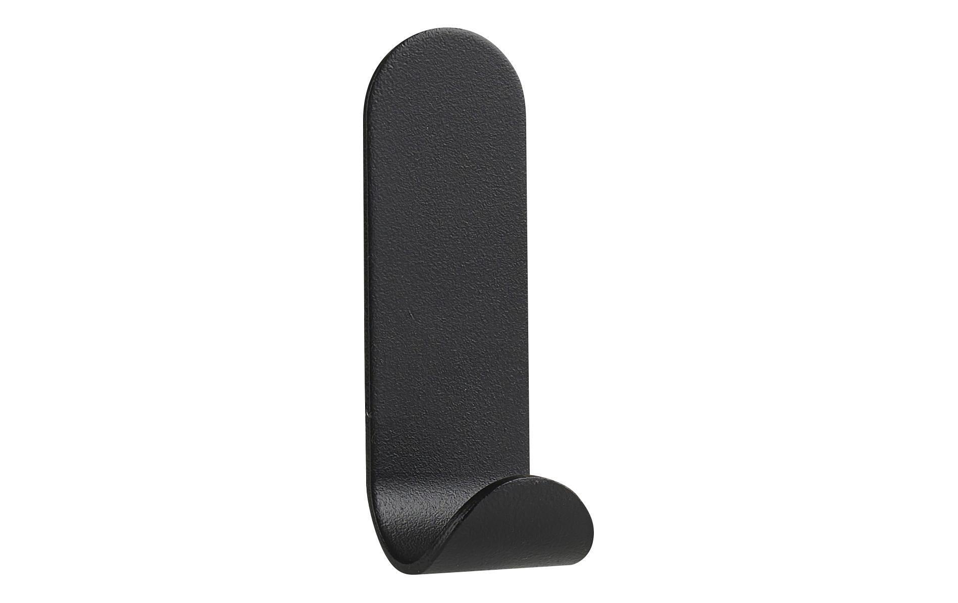 Zone Wandhaken, schwarz Grösse: 2.5 x 3.3 x 7.5 cm, Edelstahl